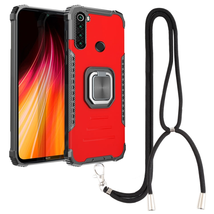 For Xiaomi Redmi Note 8 Aluminum Alloy + TPU Phone Case with Lanyard