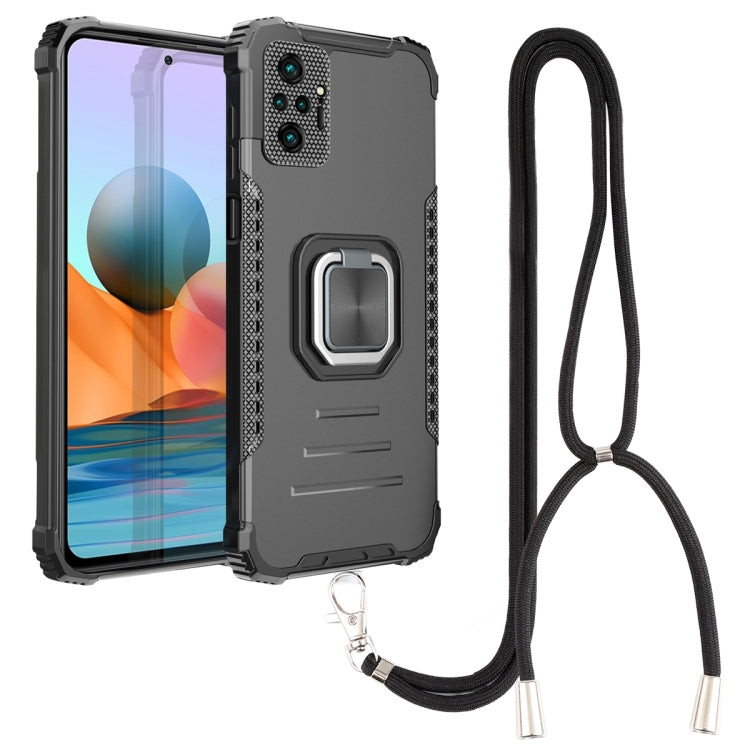 For Xiaomi Redmi Note 10 Pro / Note 10 Pro Max Aluminum Alloy + TPU Phone Case with Lanyard