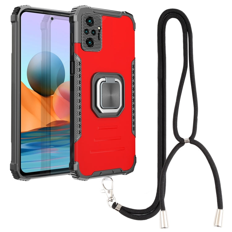 For Xiaomi Redmi Note 10 Pro / Note 10 Pro Max Aluminum Alloy + TPU Phone Case with Lanyard