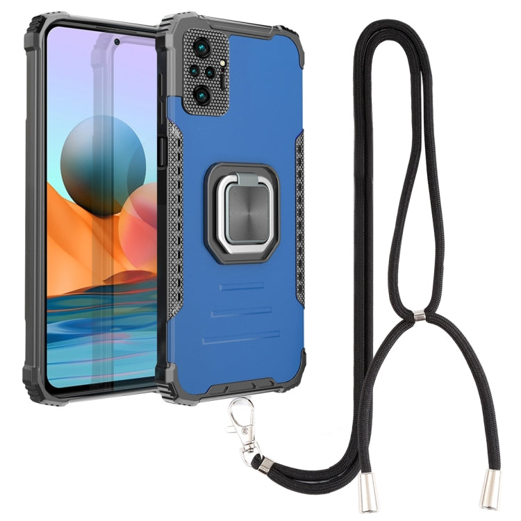 For Xiaomi Redmi Note 10 Pro / Note 10 Pro Max Aluminum Alloy + TPU Phone Case with Lanyard