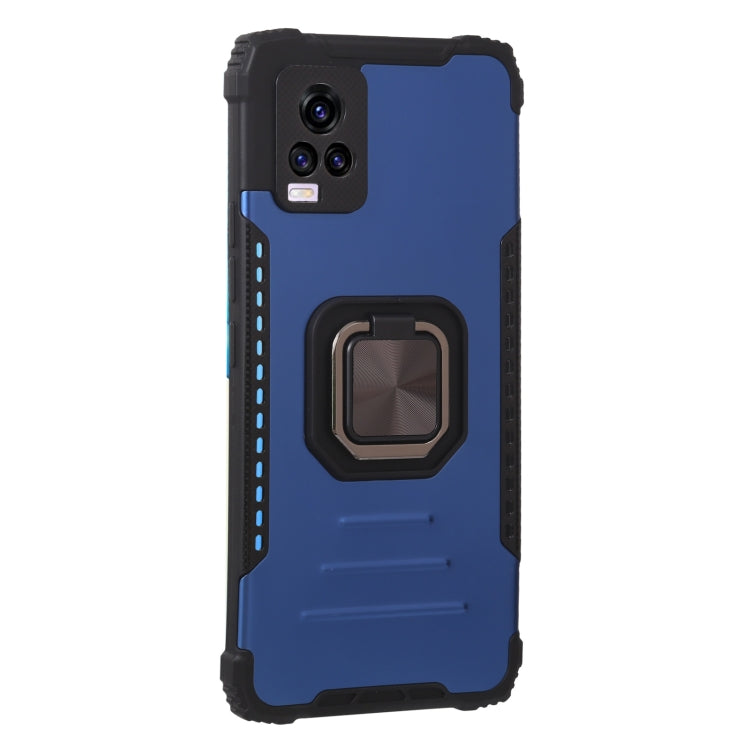 For vivo V20 Aluminum Alloy + TPU Phone Case with Lanyard