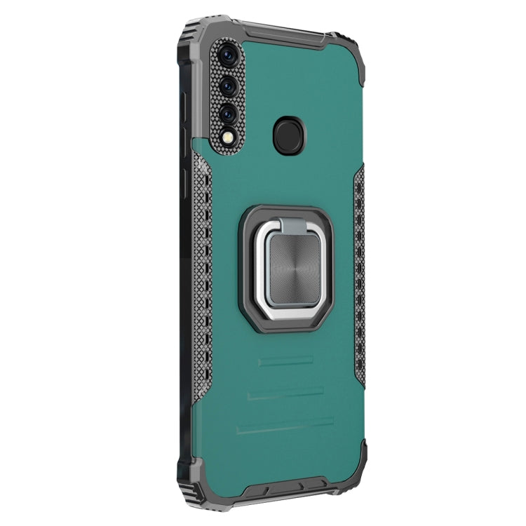 For vivo Y19 Aluminum Alloy + TPU Phone Case with Lanyard