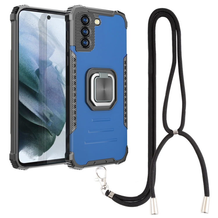 For Xiaomi Redmi K40 / K40 Pro / K40 Pro+ Aluminum Alloy + TPU Phone Case with Lanyard