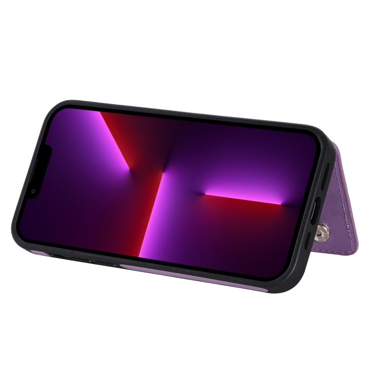 For iPhone 13 Pro Cat Tree Embossing Pattern Shockproof Phone Case