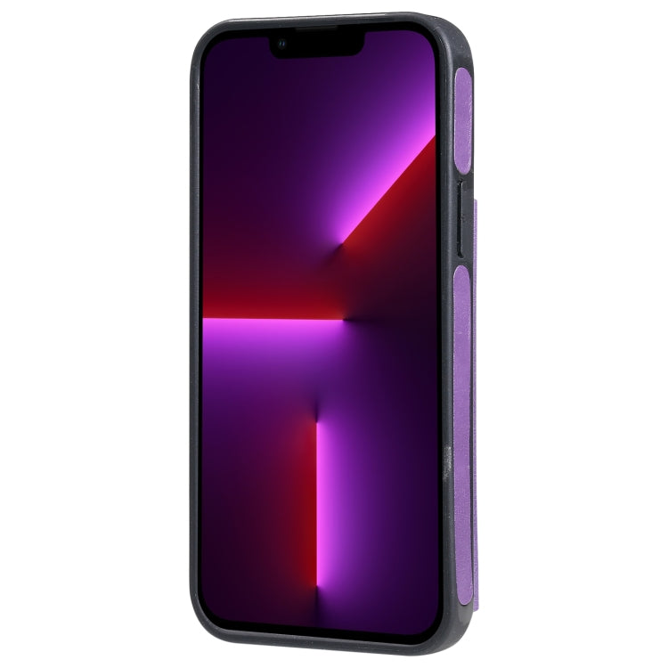 For iPhone 13 Pro Max Solid Color Double Buckle Zipper Shockproof Phone Case