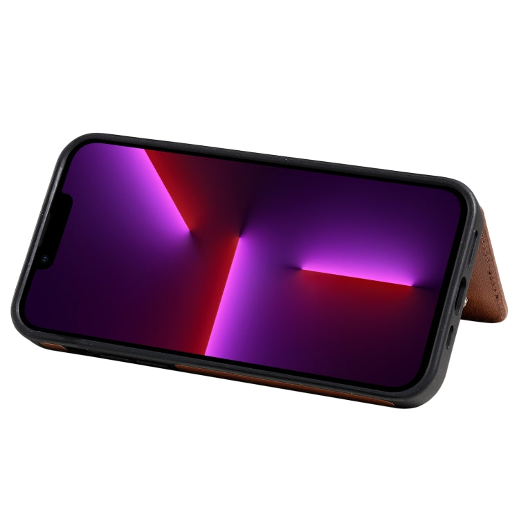 For iPhone 13 Pro Max Solid Color Double Buckle Zipper Shockproof Phone Case