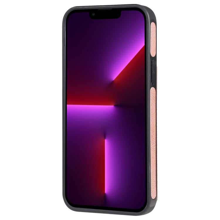 For iPhone 13 Pro Max Solid Color Double Buckle Zipper Shockproof Phone Case