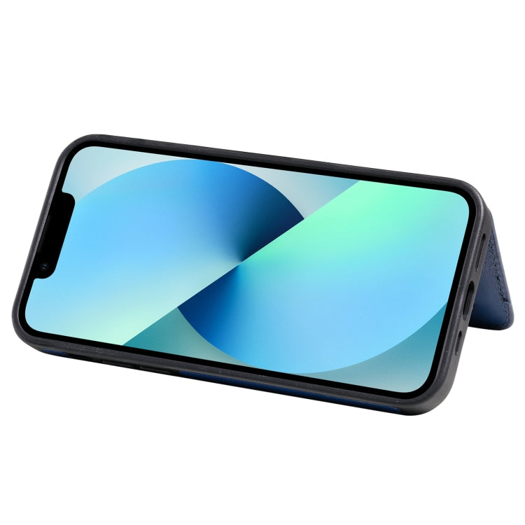 For iPhone 13 mini Solid Color Double Buckle Zipper Shockproof Phone Case