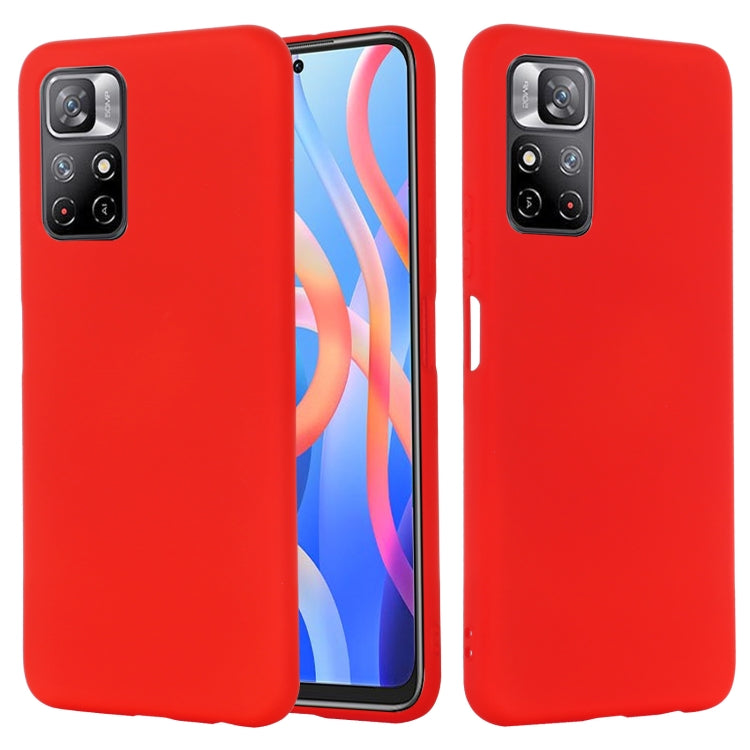 For Xiaomi Redmi Note 11 5G China / Note 11T 5G / Poco M4 Pro 5G Liquid Silicone Phone Case