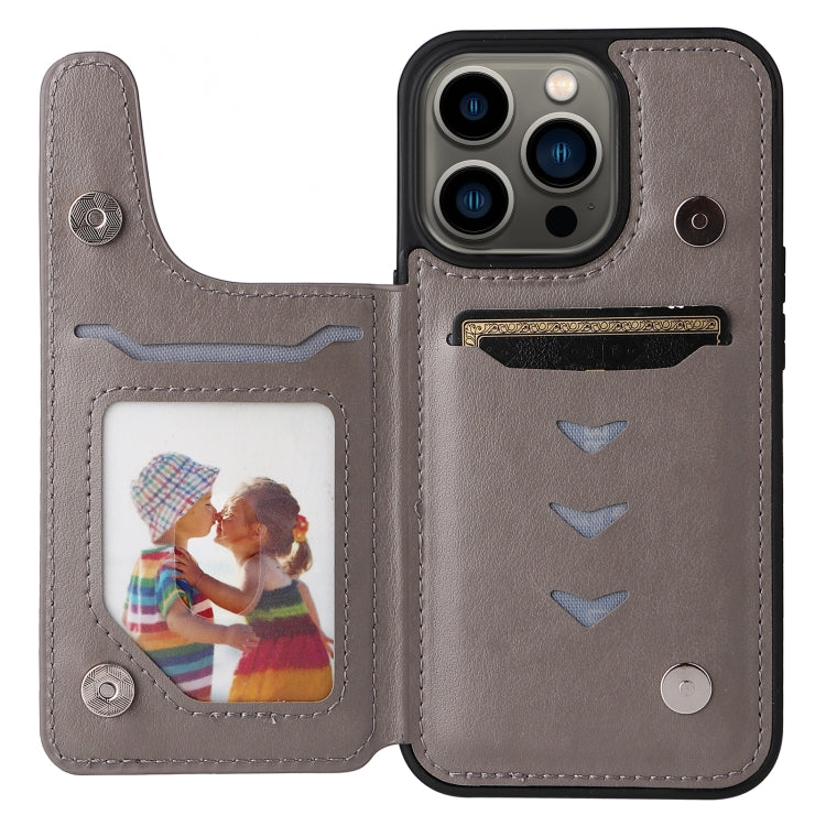 For iPhone 13 Pro Butterfly Embossing Pattern Shockproof Phone Case