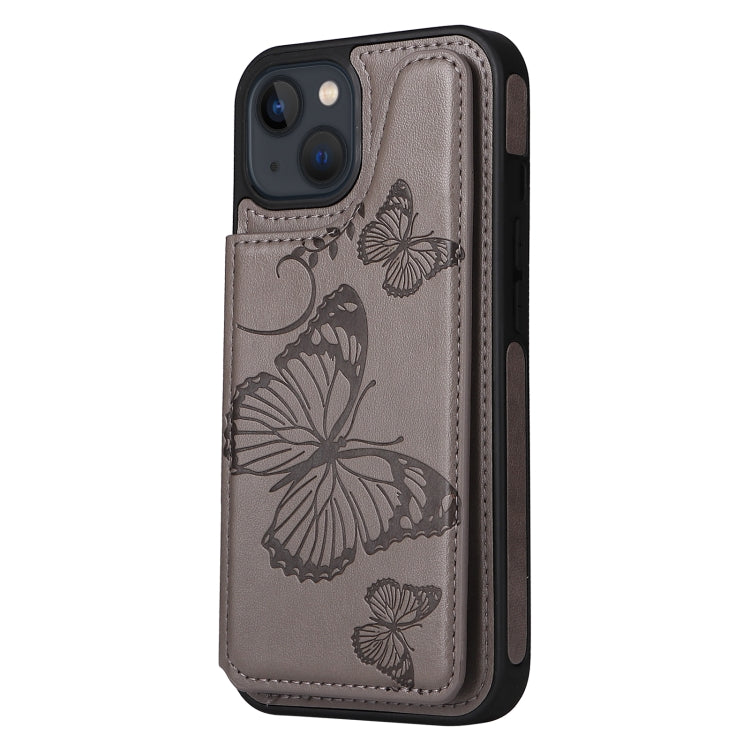 For iPhone 13 Butterfly Embossing Pattern Shockproof Phone Case