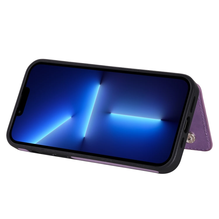 For iPhone 13 Pro Max Six Cats Embossing Pattern Shockproof Phone Case