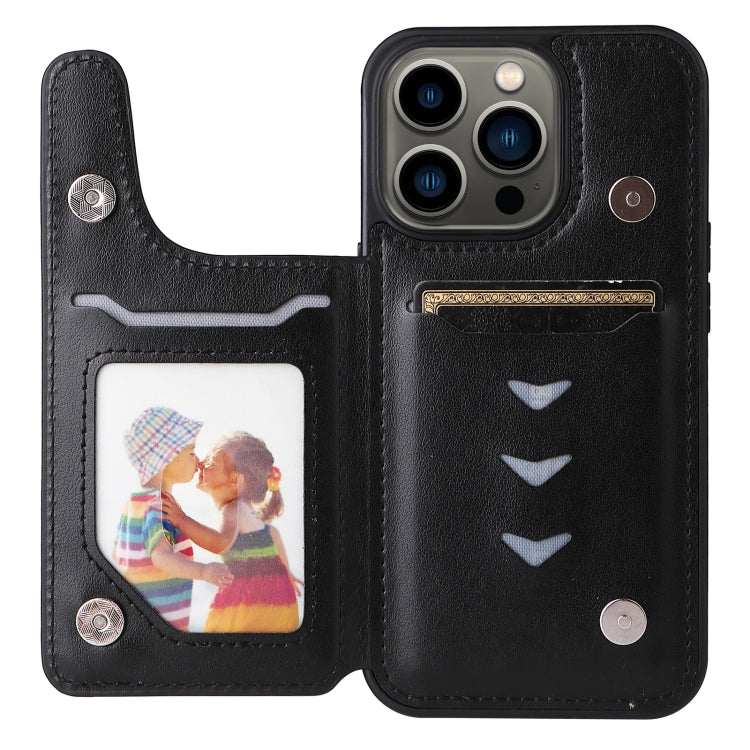 For iPhone 13 Pro Six Cats Embossing Pattern Shockproof Phone Case