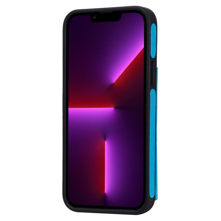 For iPhone 13 Pro Six Cats Embossing Pattern Shockproof Phone Case