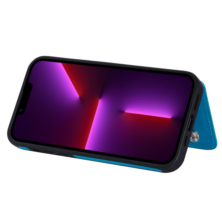 For iPhone 13 Pro Six Cats Embossing Pattern Shockproof Phone Case