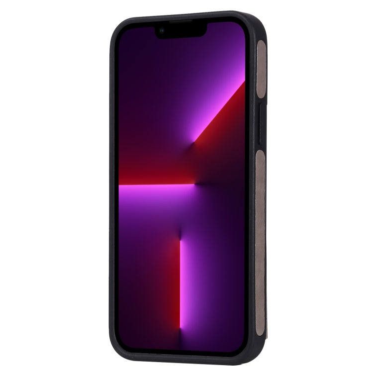 For iPhone 13 Pro Six Cats Embossing Pattern Shockproof Phone Case