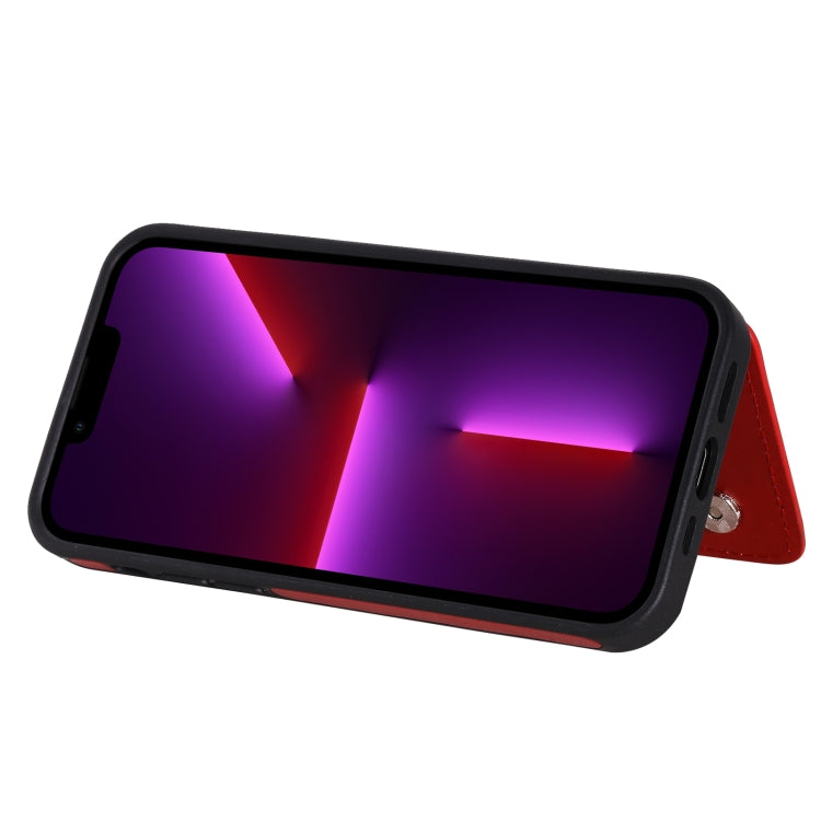 For iPhone 13 Pro Six Cats Embossing Pattern Shockproof Phone Case