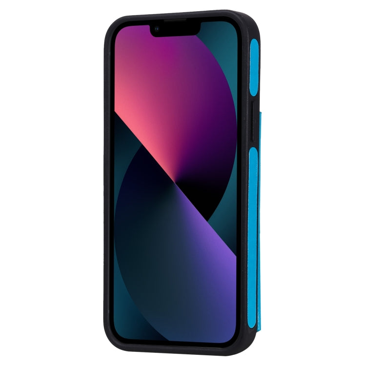 For iPhone 13 Six Cats Embossing Pattern Shockproof Phone Case