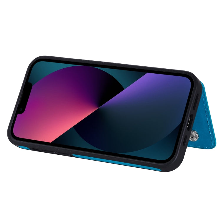 For iPhone 13 Six Cats Embossing Pattern Shockproof Phone Case