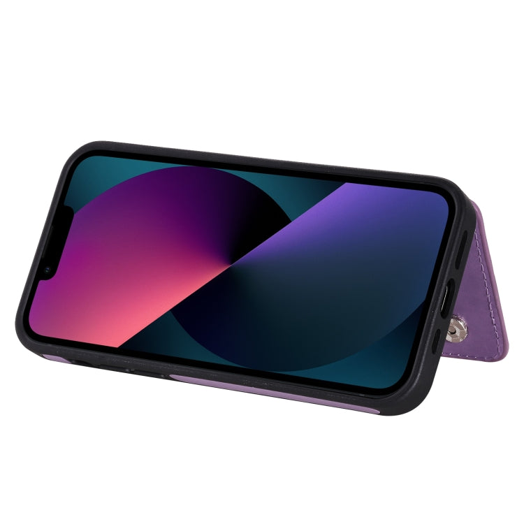 For iPhone 13 Six Cats Embossing Pattern Shockproof Phone Case