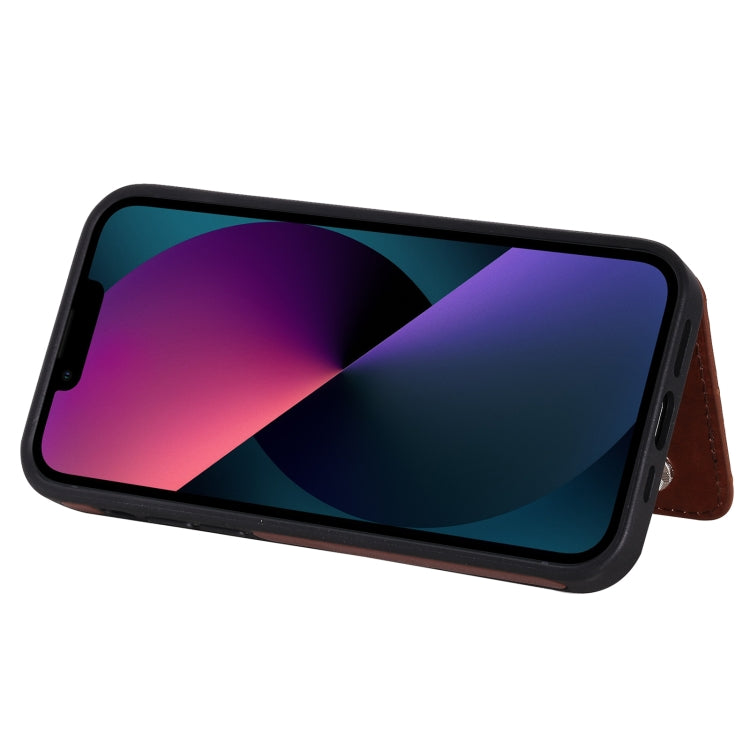 For iPhone 13 Six Cats Embossing Pattern Shockproof Phone Case