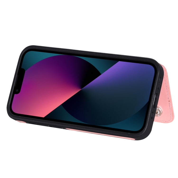 For iPhone 13 mini Six Cats Embossing Pattern Shockproof Phone Case