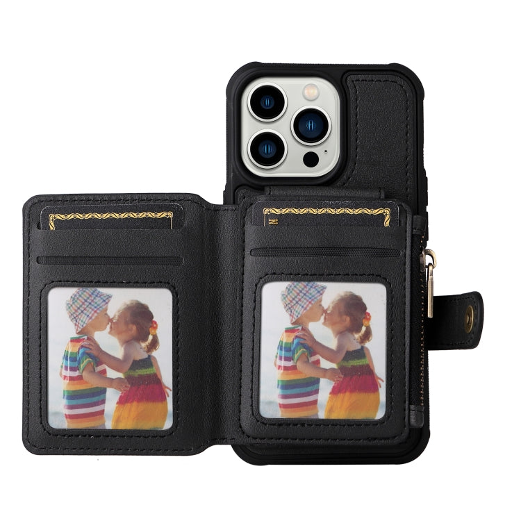 For iPhone 13 Pro Zipper Shockproof Protective Phone Case