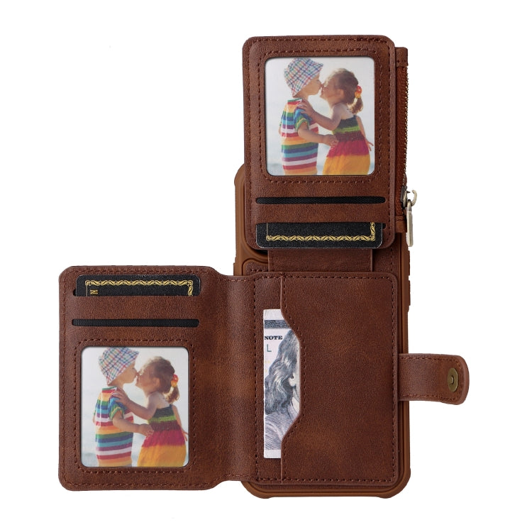 For iPhone 13 Pro Zipper Shockproof Protective Phone Case