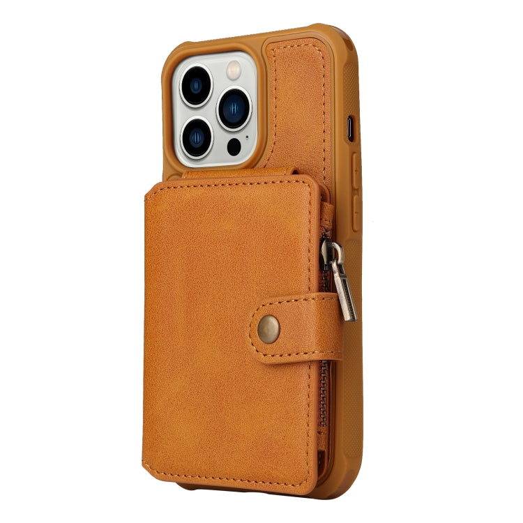 For iPhone 13 Pro Zipper Shockproof Protective Phone Case