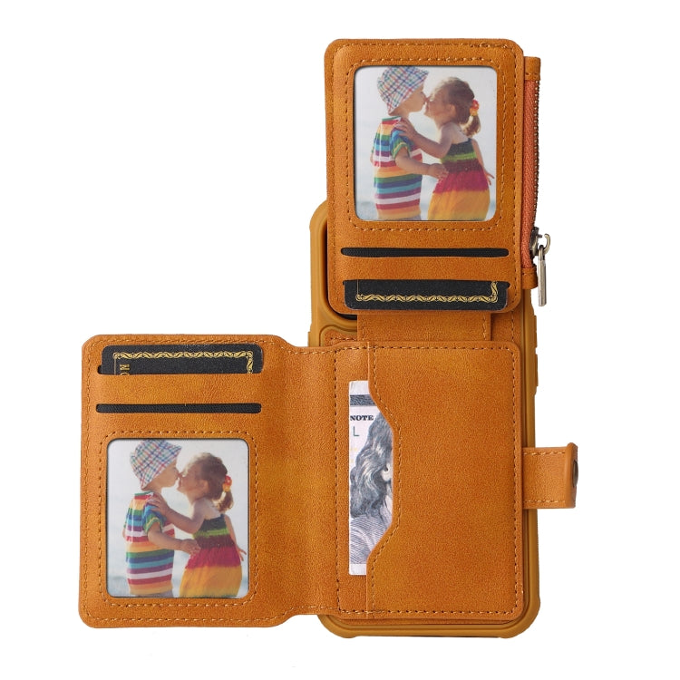 For iPhone 13 Pro Zipper Shockproof Protective Phone Case