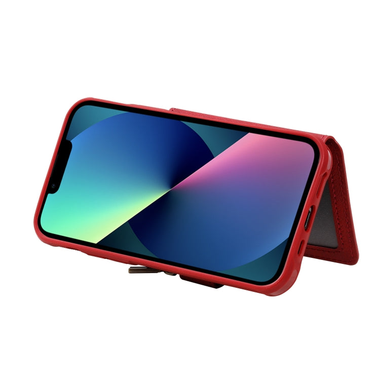 For iPhone 13 mini Zipper Shockproof Protective Phone Case