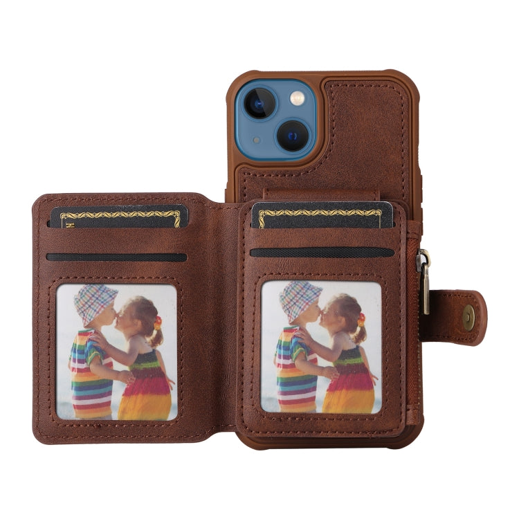 For iPhone 13 mini Zipper Shockproof Protective Phone Case