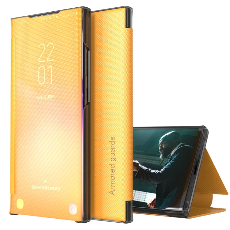 For Xiaomi Redmi Note 11 Pro 5G Carbon Fiber View Time Leather Phone Case