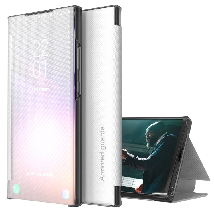 For Xiaomi Redmi Note 11 Pro 5G Carbon Fiber View Time Leather Phone Case