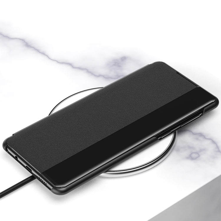 For Samsung Galaxy S22 Ultra 5G Window View Leather Phone Case