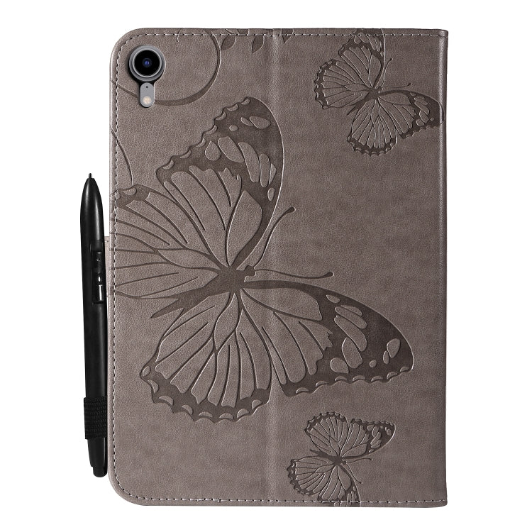 Pressed Printing Butterfly Pattern Horizontal Flip Leather Tablet Case For iPad mini 6