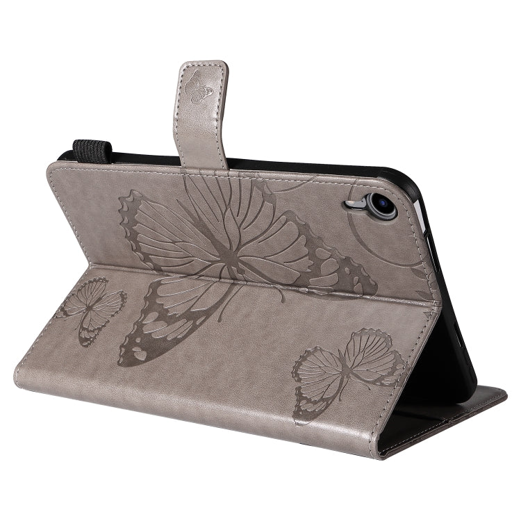 Pressed Printing Butterfly Pattern Horizontal Flip Leather Tablet Case For iPad mini 6