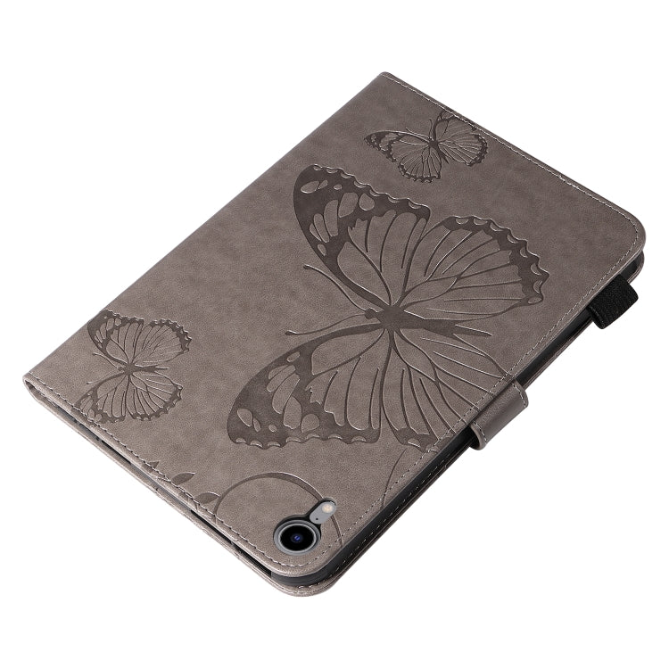 Pressed Printing Butterfly Pattern Horizontal Flip Leather Tablet Case For iPad mini 6