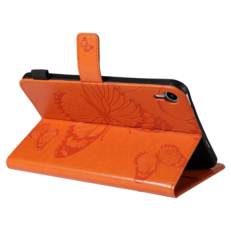 Pressed Printing Butterfly Pattern Horizontal Flip Leather Tablet Case For iPad mini 6