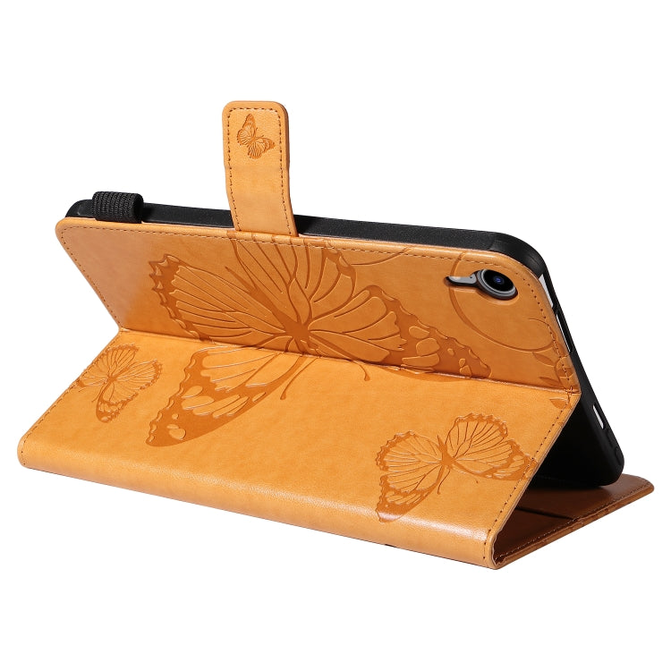 Pressed Printing Butterfly Pattern Horizontal Flip Leather Tablet Case For iPad mini 6