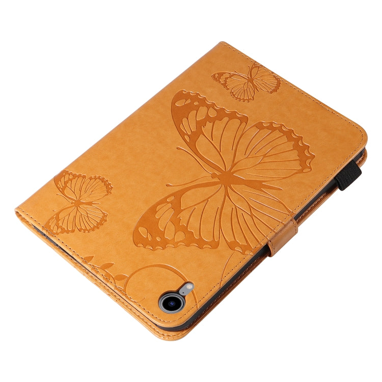 Pressed Printing Butterfly Pattern Horizontal Flip Leather Tablet Case For iPad mini 6