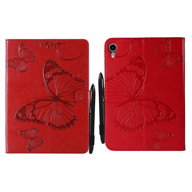 Pressed Printing Butterfly Pattern Horizontal Flip Leather Tablet Case For iPad mini 6