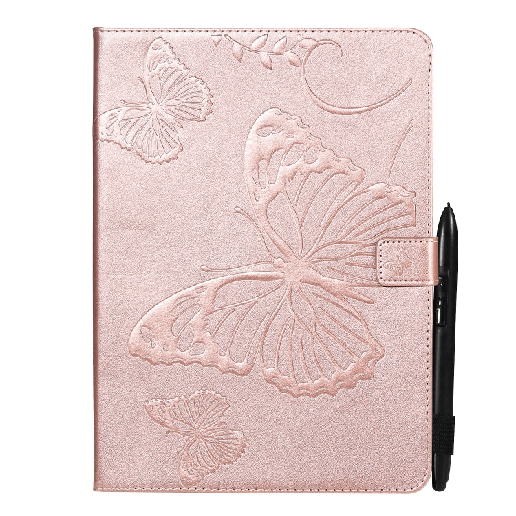 Pressed Printing Butterfly Pattern Horizontal Flip Leather Tablet Case For iPad mini 6