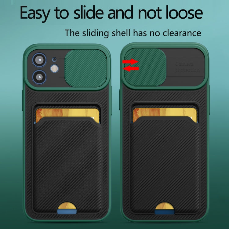For iPhone 13 Sliding Camshield Card TPU+PC Case