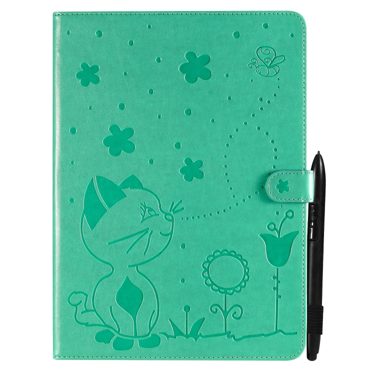 Cat Bee Embossing Pattern Horizontal Flip Leather Tablet Case For iPad mini 6
