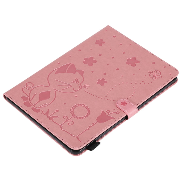 Cat Bee Embossing Pattern Horizontal Flip Leather Tablet Case For iPad mini 6