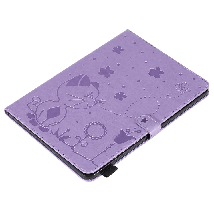 Cat Bee Embossing Pattern Horizontal Flip Leather Tablet Case For iPad mini 6