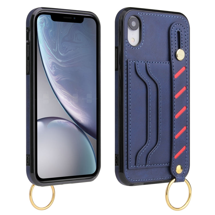 For iPhone X / XS Wristband Wallet Leather Phone Case