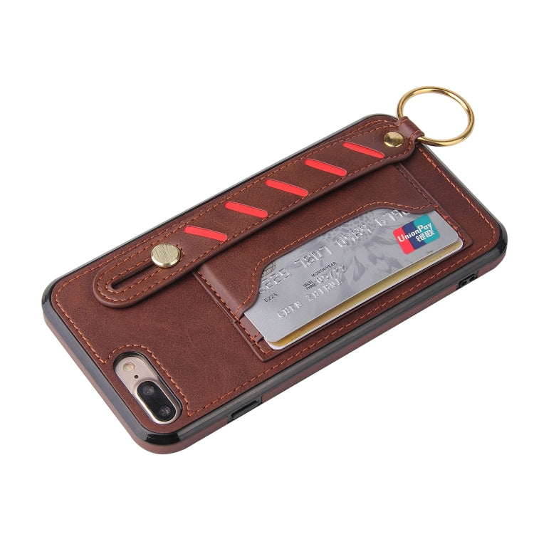 Wristband Wallet Leather Phone Case For iPhone 8 Plus / 7 Plus