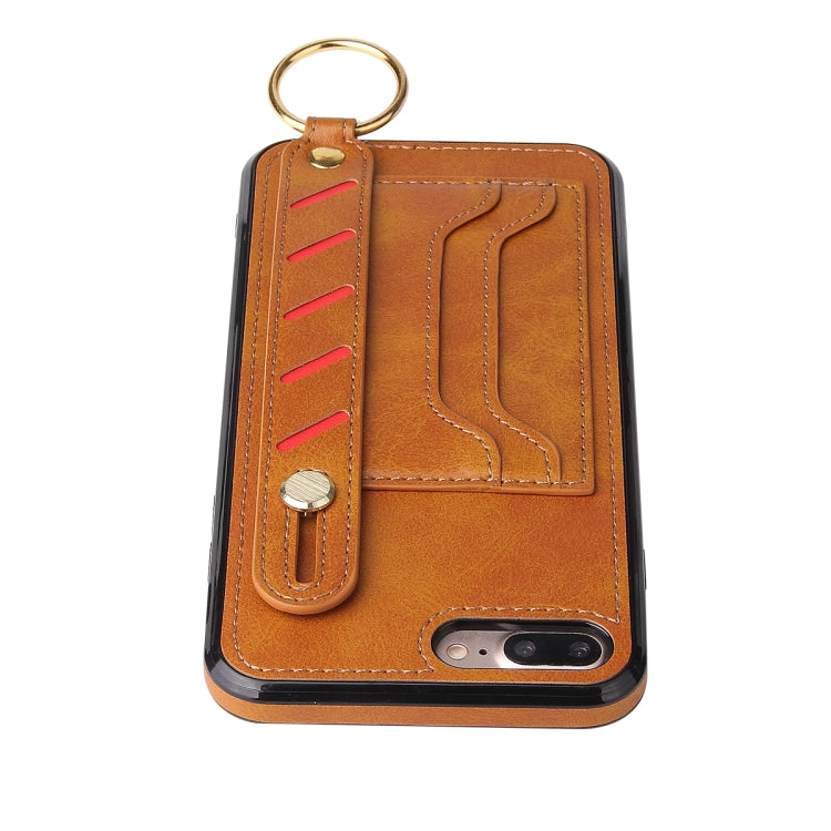 Wristband Wallet Leather Phone Case For iPhone 8 Plus / 7 Plus